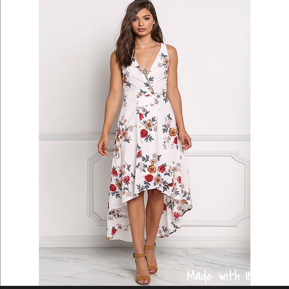Roses Hi-Low Dress Size Small